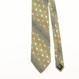 Front Detail of Vintage 1990's Polka Dot Patterned Tie