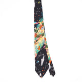 Front Front of Vintage 1990's Nicole Miller Scuba Diving Animal Print Patterned Tie
