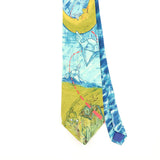 Front Detail of Vintage 1990's The Beatles Cartoon Patterned Tie