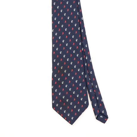 Front Detail of Vintage 1980's Tootal Paisley Patterned Tie