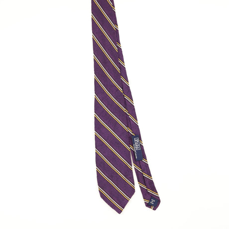 Front Front of Vintage 1990's Ralph Lauren Striped Patterned Tie