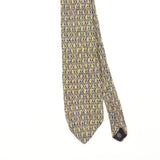 Front Front Detail of Vintage 1990's Geometric Patterned Tie