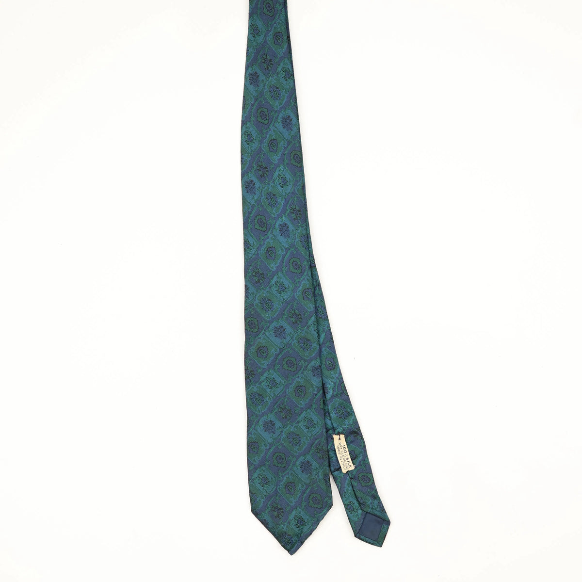 Front Front of Vintage 1990's Paisley Patterned Tie