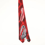 Front Front of Vintage Jerry Garcia Nature Morte Abstract Patterned Tie