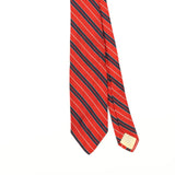 Front Detail of Vintage 1980's Brooks Brothers Striped Patterned Tie