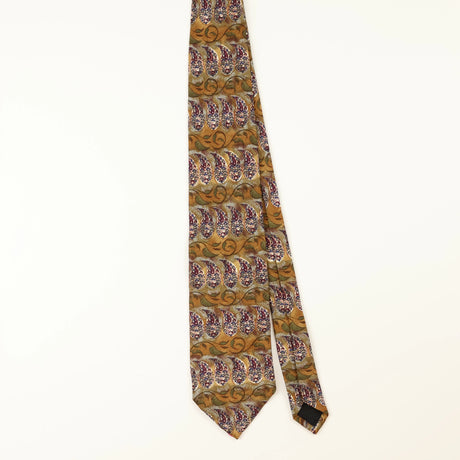 Front of Vintage Ferrell Reed Paisley Patterned Tie