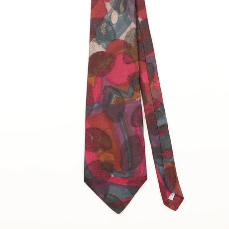 Front Detail of Vintage 1990's Van Heusen Abstract Patterned Tie