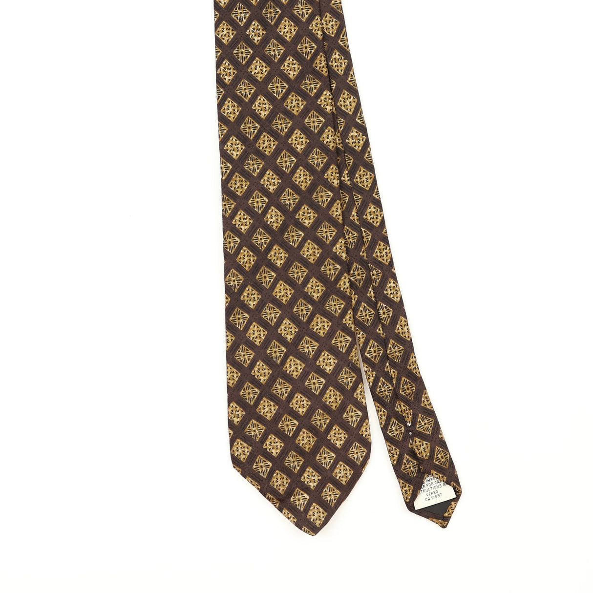 Front Front Detail of Vintage 1990's Gap Geometric Patterned Tie