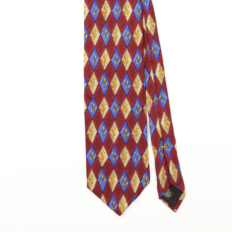 Front Detail of Vintage Murano Geometric Patterned Tie