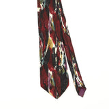 Front Front Detail of Vintage 1990's Abstract Patterned Tie