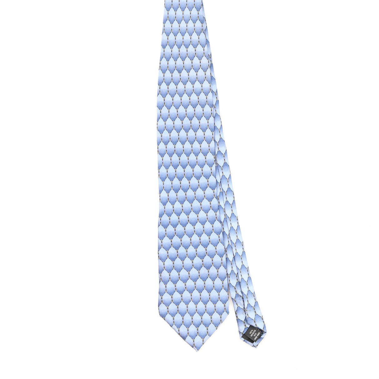 Front Front of Vintage 1990's Mulberry Geometric Patterned Tie