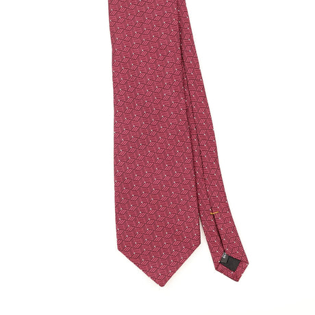 Front Detail of Vintage 1990's Geometric Patterned Tie