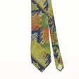 Front Detail of Vintage 1990's Gino Rossini Aztec Abstract Patterned Tie