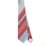 Front Front of Vintage 1980's Yves Saint Laurent Geometric Patterned Tie