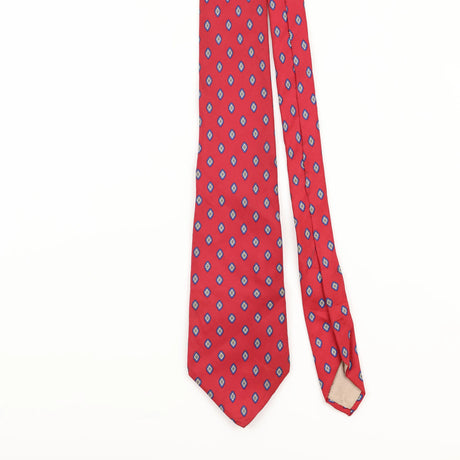 Front Detail of Vintage Christian Dior Geometric Patterned Tie