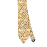 Front Front Detail of Vintage 1990's Geometric Patterned Tie