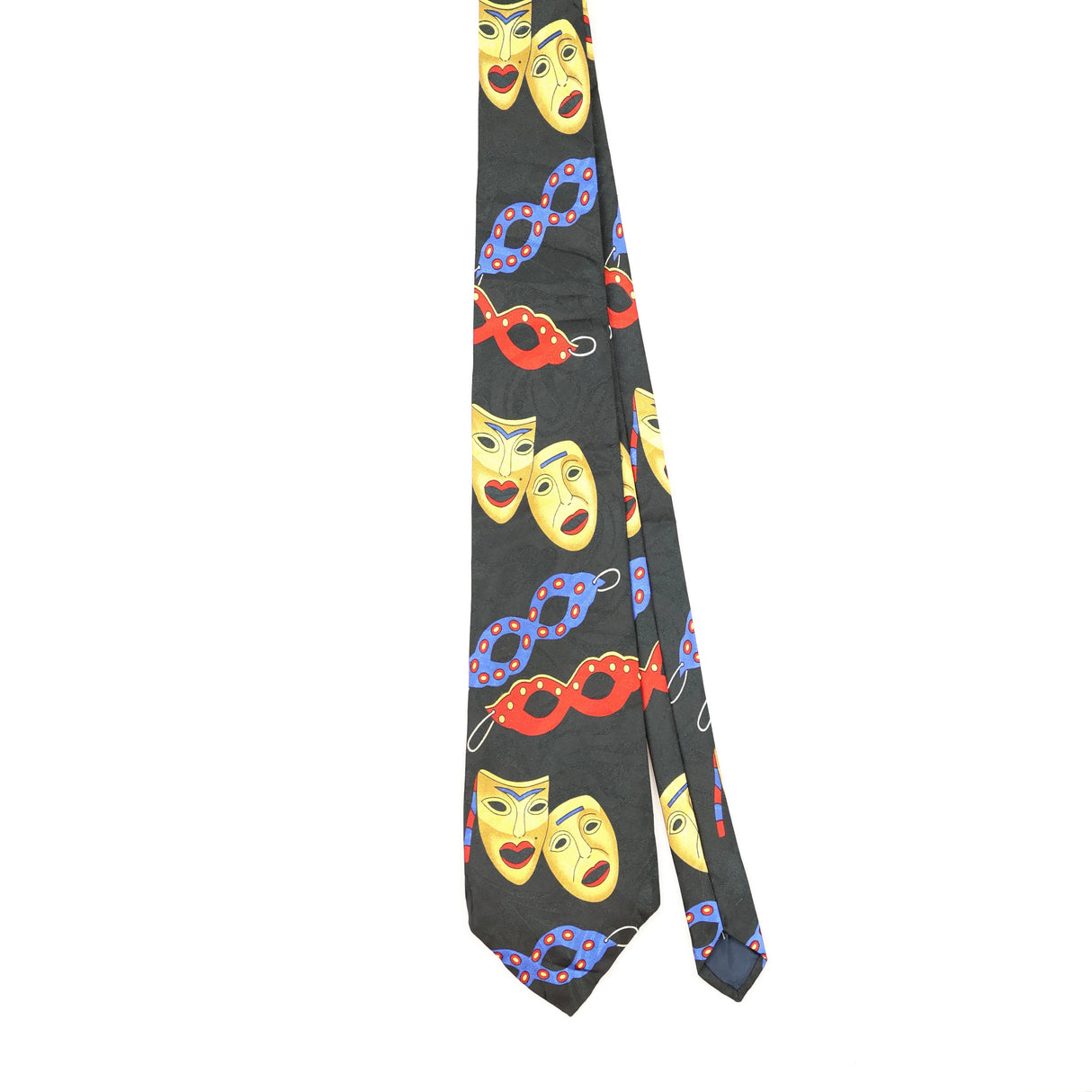 Front Front of Vintage 1990's Steven Harris Masquerade Abstract Patterned Tie