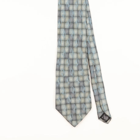 Front Detail of Vintage Etienne Aigner Geometric Patterned Tie