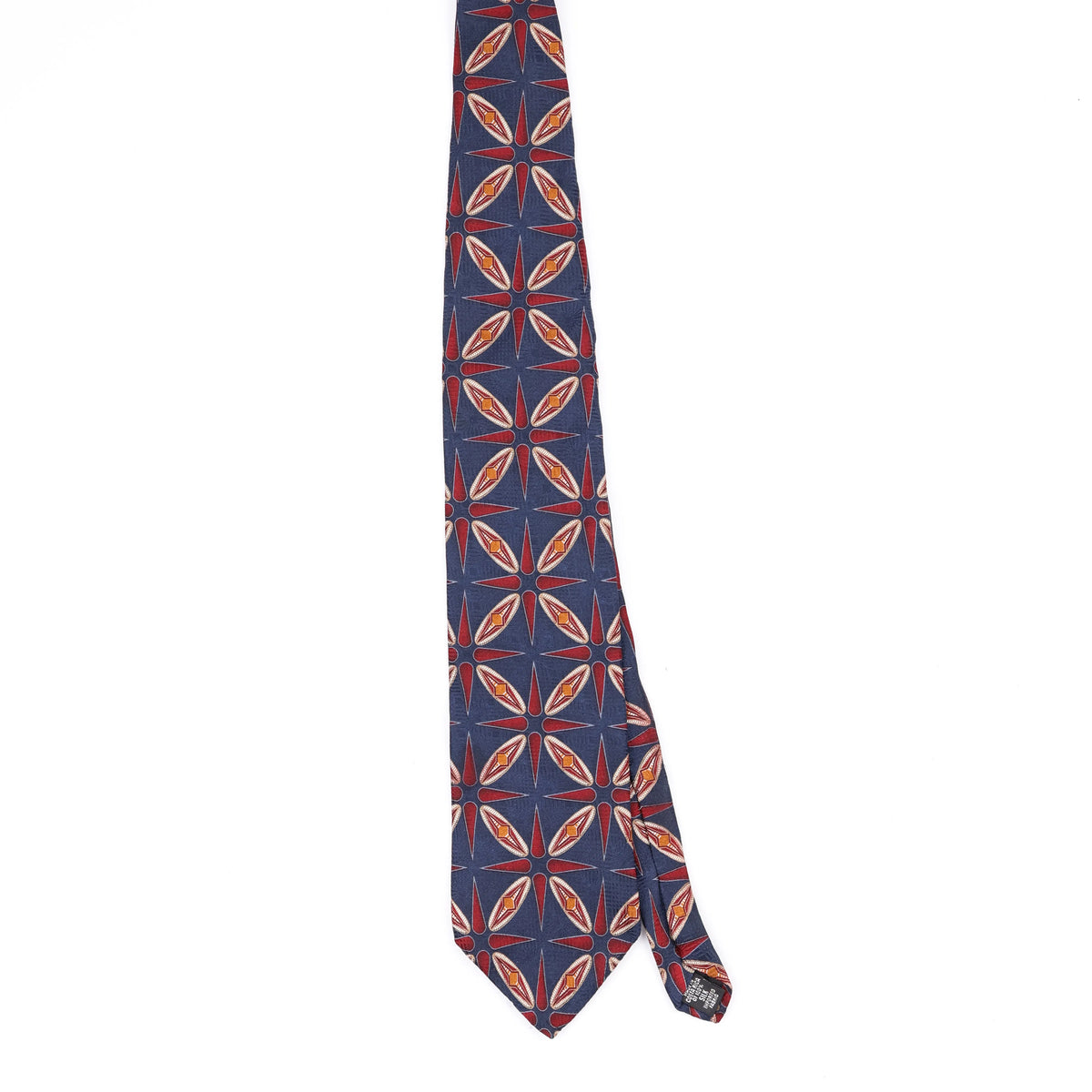 Front Front of Vintage Bill Blass Geometric Patterned Tie
