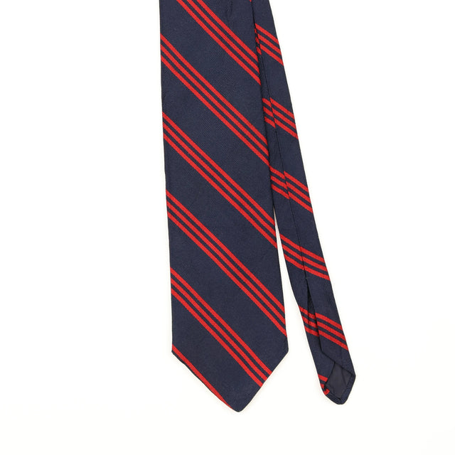 Front Front Detail of Vintage 1990's Brooks Brothers Striped Patterned Tie