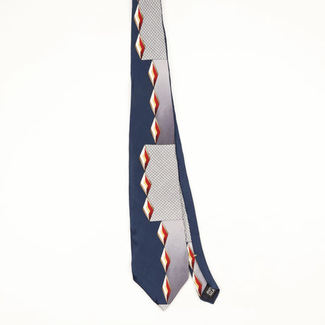 Front Front of Vintage 1990's Evan Picone Geometric Patterned Tie