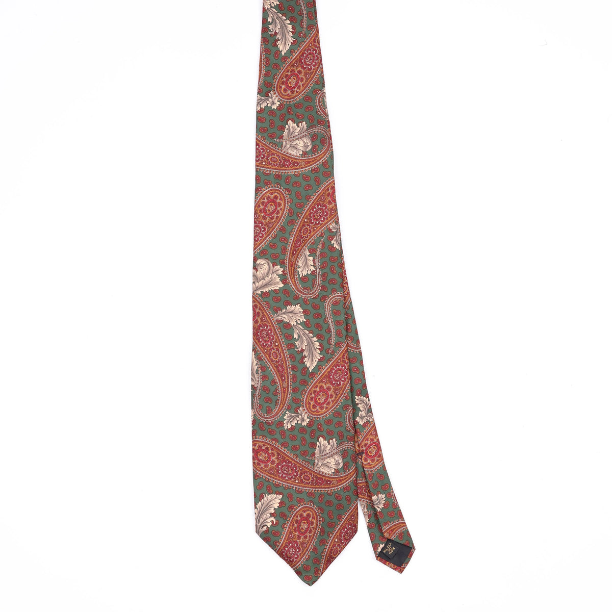 Front Front of Vintage 1990's Paisley Patterned Tie