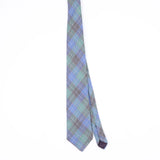 Front Front of Vintage 1980's U.S. Polo Assn. Tartan Tweed Plaids & Checks Patterned Tie