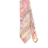 Front Front Detail of Vintage 1990's Jose Piscador Flowers Floral Patterned Tie