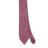 Front Front Detail of Vintage 1990's Van Heusen Foulard Geometric Patterned Tie