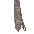Front Front Detail of Vintage 1990's Paisley Patterned Tie