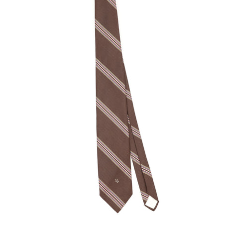 Front Front of Vintage 1990's Christian Dior Striped Patterned Tie