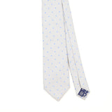 Front Front Detail of Vintage T.M. Lewin Polka Dot Patterned Tie