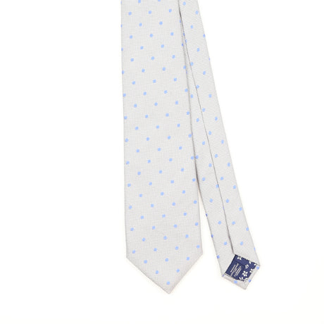 Front Front Detail of Vintage T.M. Lewin Polka Dot Patterned Tie