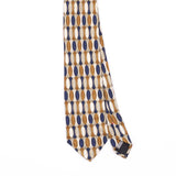 Front Front Detail of Vintage 1990's Ovals Geometric Patterned Tie