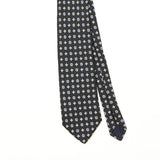 Front Front Detail of Vintage 1990's Brooks Brothers Geometric Patterned Tie