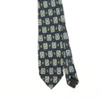 Front Front Detail of Vintage 1990's Jose Piscador Flower Geometric Patterned Tie
