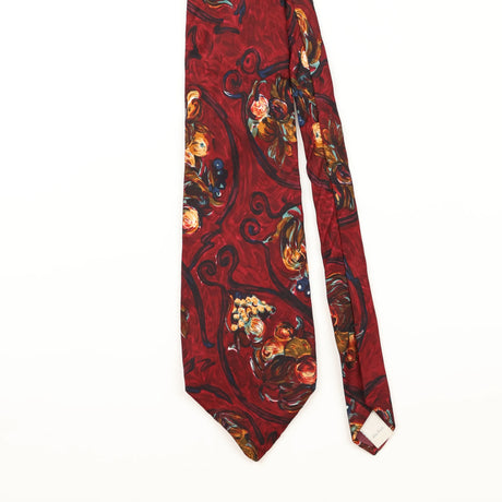 Front Detail of Vintage 1990's Van Heusen Abstract Patterned Tie