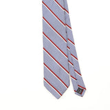 Front Front Detail of Vintage 1990's Jos. A. Bank Striped Patterned Tie