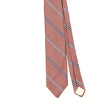 Front Detail of Vintage 1990's Christian Dior Striped Patterned Tie