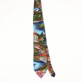 Front Front of Vintage 1990's Gant Landscape Abstract Patterned Tie