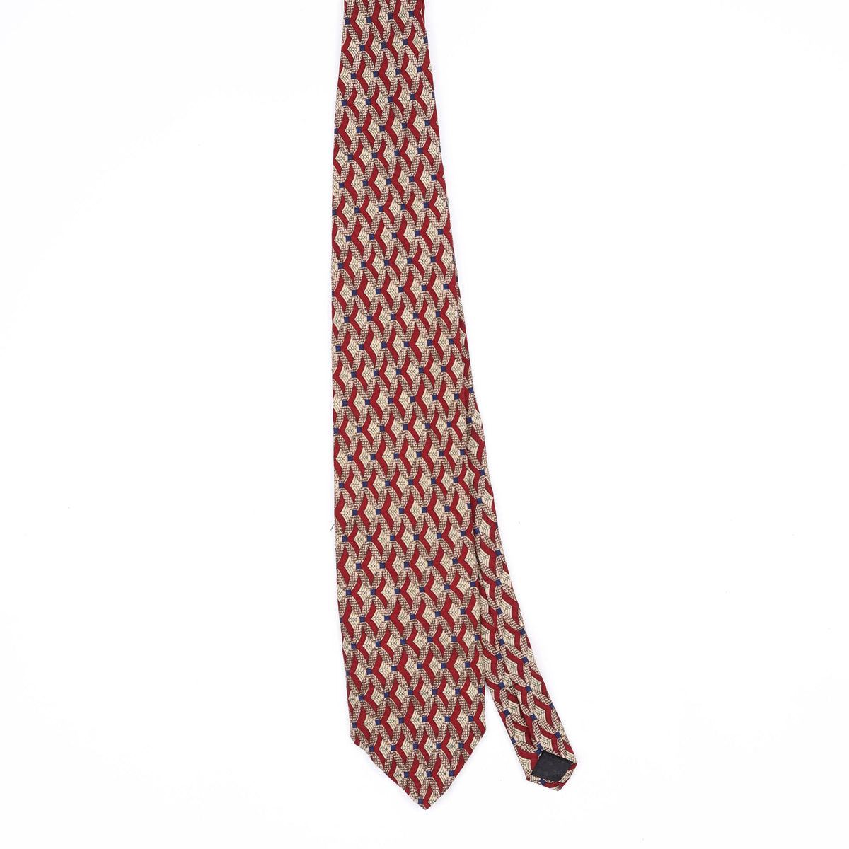 Front Front of Vintage 1990's Kenneth Cole Geometric Patterned Tie