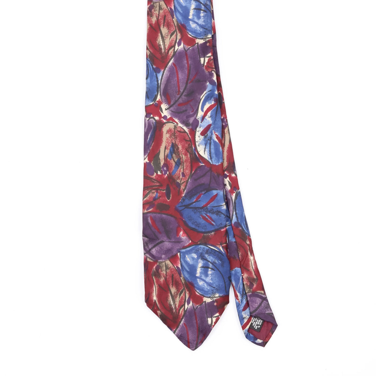 Front Front Detail of Vintage Manhattan Floral Patterned Tie
