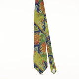 Front of Vintage 1990's Gino Rossini Aztec Abstract Patterned Tie