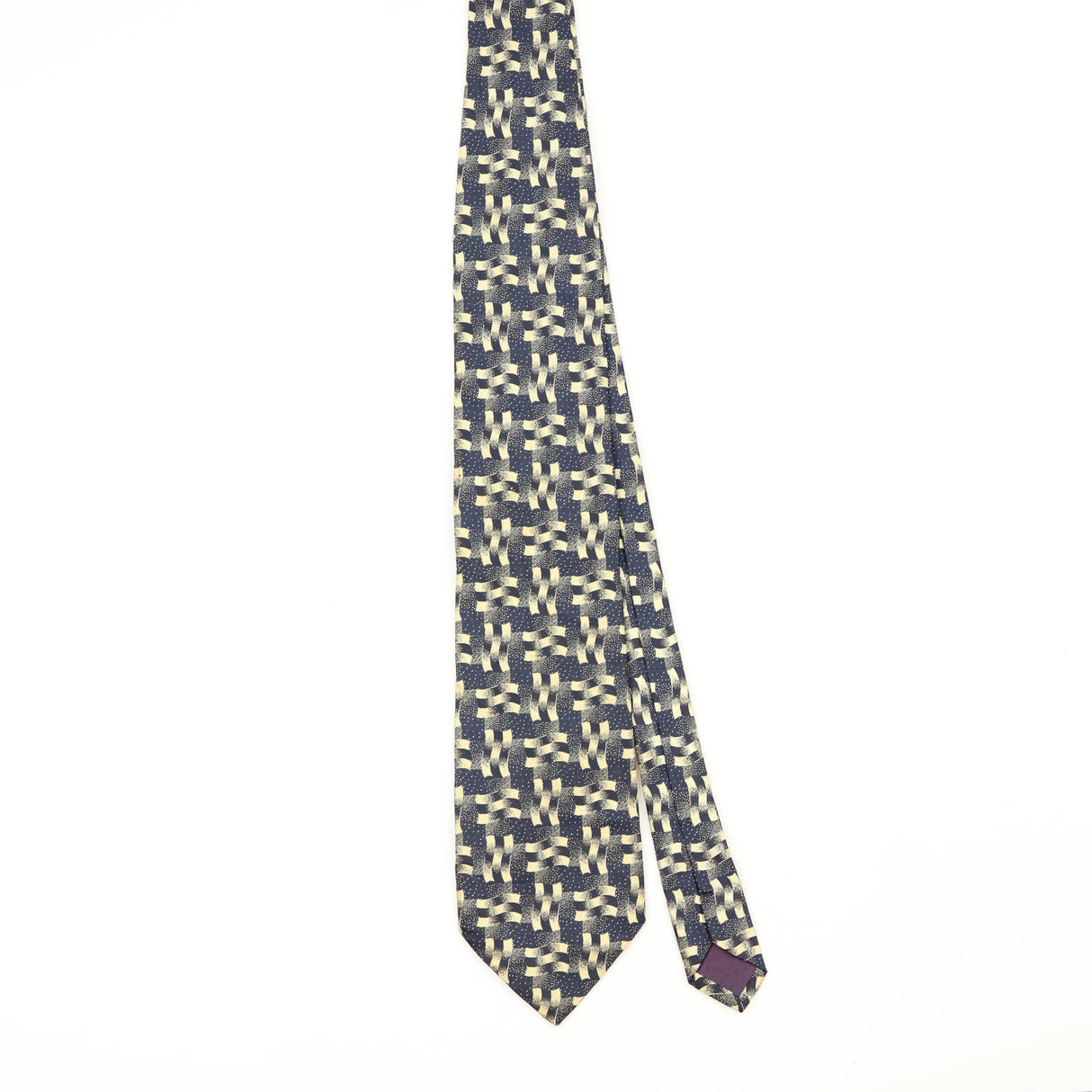 Front Front of Vintage 1990's Geometric Patterned Tie
