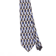 Front Front Detail of Vintage 1990's Stafford Ovals Geometric Patterned Tie