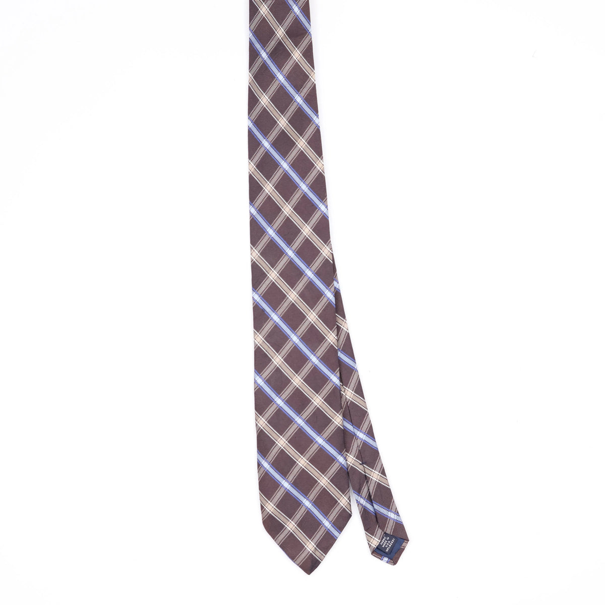 Front Front of Vintage 1990's Nautica Check Patterned Tie