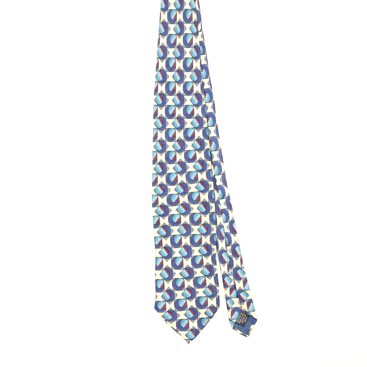 Front Front of Vintage 1990's Stafford Geometric Patterned Tie