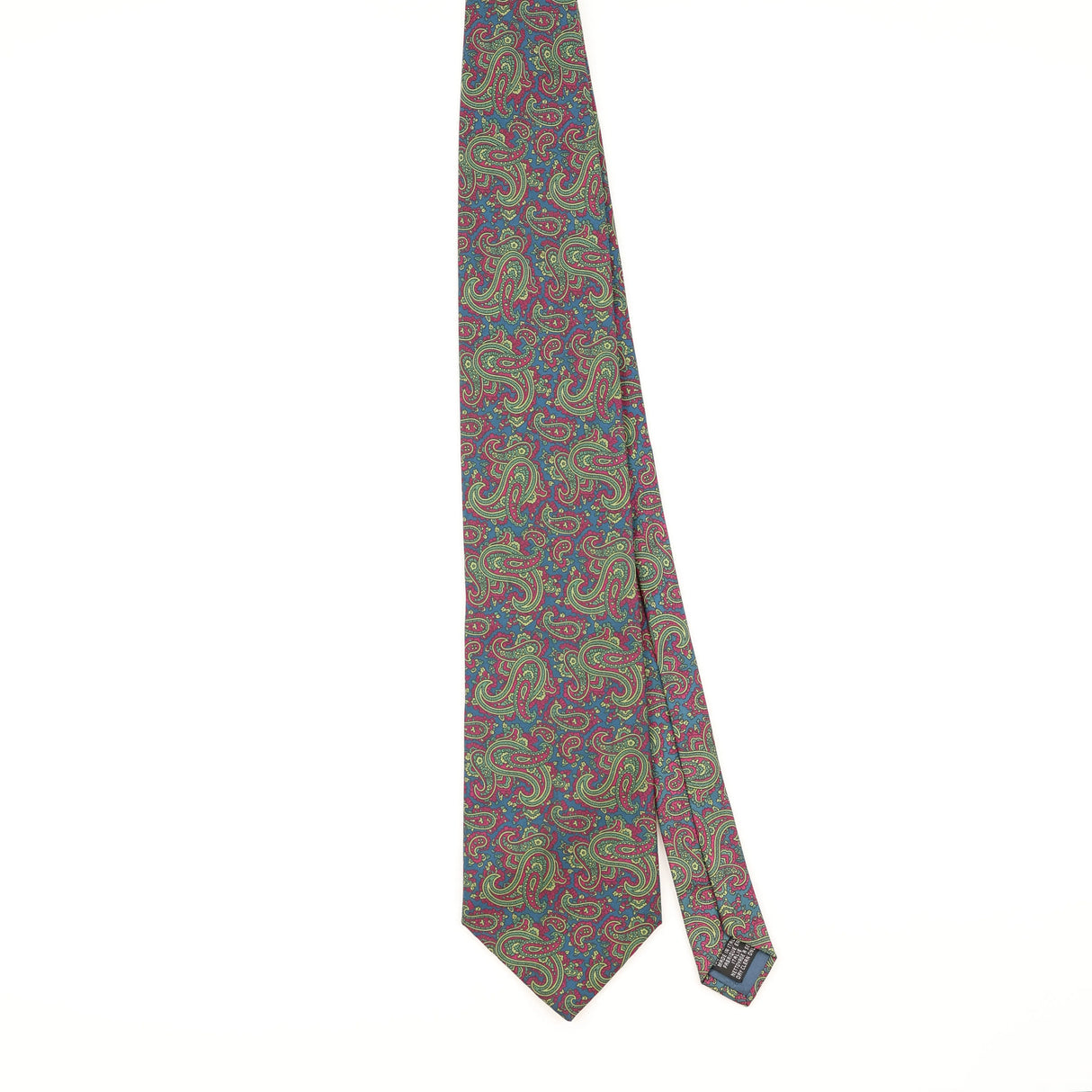 Front of Vintage 1990's Tie Rack Leonardo Sirelli Paisley Patterned Tie