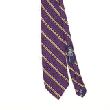 Front Front Detail of Vintage 1990's Ralph Lauren Striped Patterned Tie