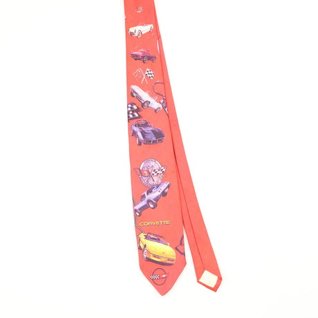 Front Front of Vintage 1990's Ralph Marlin Corvette Abstract Patterned Tie
